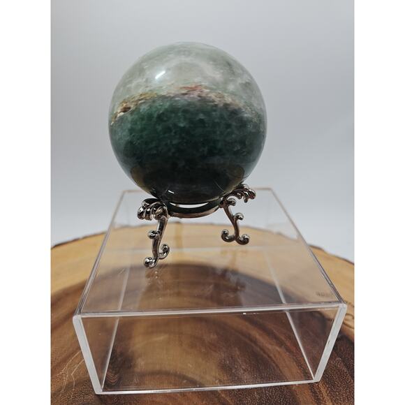 Green Strawberry Quartz 62mm .73lb W/stand - Picture 12 of 12